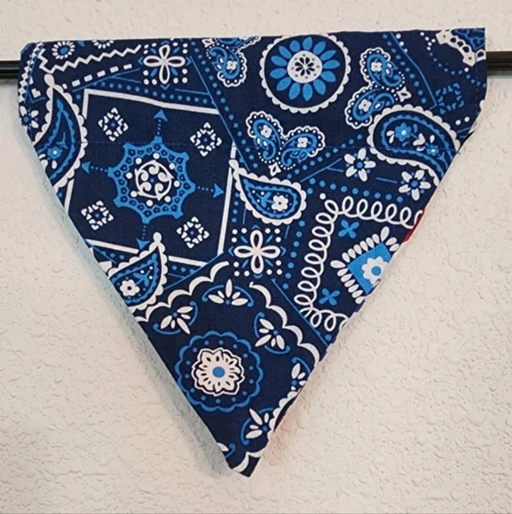 SMALL Patriotic Patchwork Dog Bandana - Picture 3 of 3